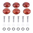 thumbnail image 1 of 6PCS Tuning Key Button Electric Guitar Tuners Machine Head Replacement Button Tuners Machine Handle Brown, 1 of 4
