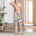 thumbnail image 2 of Balery Passport Stamp Pantalones de pijama para hombre, pijama ultraligero, pantalón de descanso-XX-Large, 2 of 6