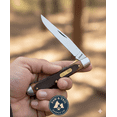 thumbnail image 4 of Old Timer Gunstock Trapper 3-7/8" Lockblade Knife Sawcut Handle Pocket Knife, 4 of 7