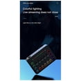 thumbnail image 1 of 48V Sound Card Audio Mixer Rechargeable Audio Interface RGB Mixer with XLR Microphone Interface for Podcasting/Recording, 1 of 5