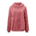 thumbnail image 6 of Womens Hooded Sweatshirt Pink Hoodie Womens Casual Long Sleeve Womens Pullover Womens Soft Sweatshirt XXXL, 6 of 6