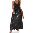 thumbnail image 1 of Vestido sin mangas de campo profundo del telescopio espacial James Webb vestido estilo coreano ropa vestido mujer verano, 1 of 7