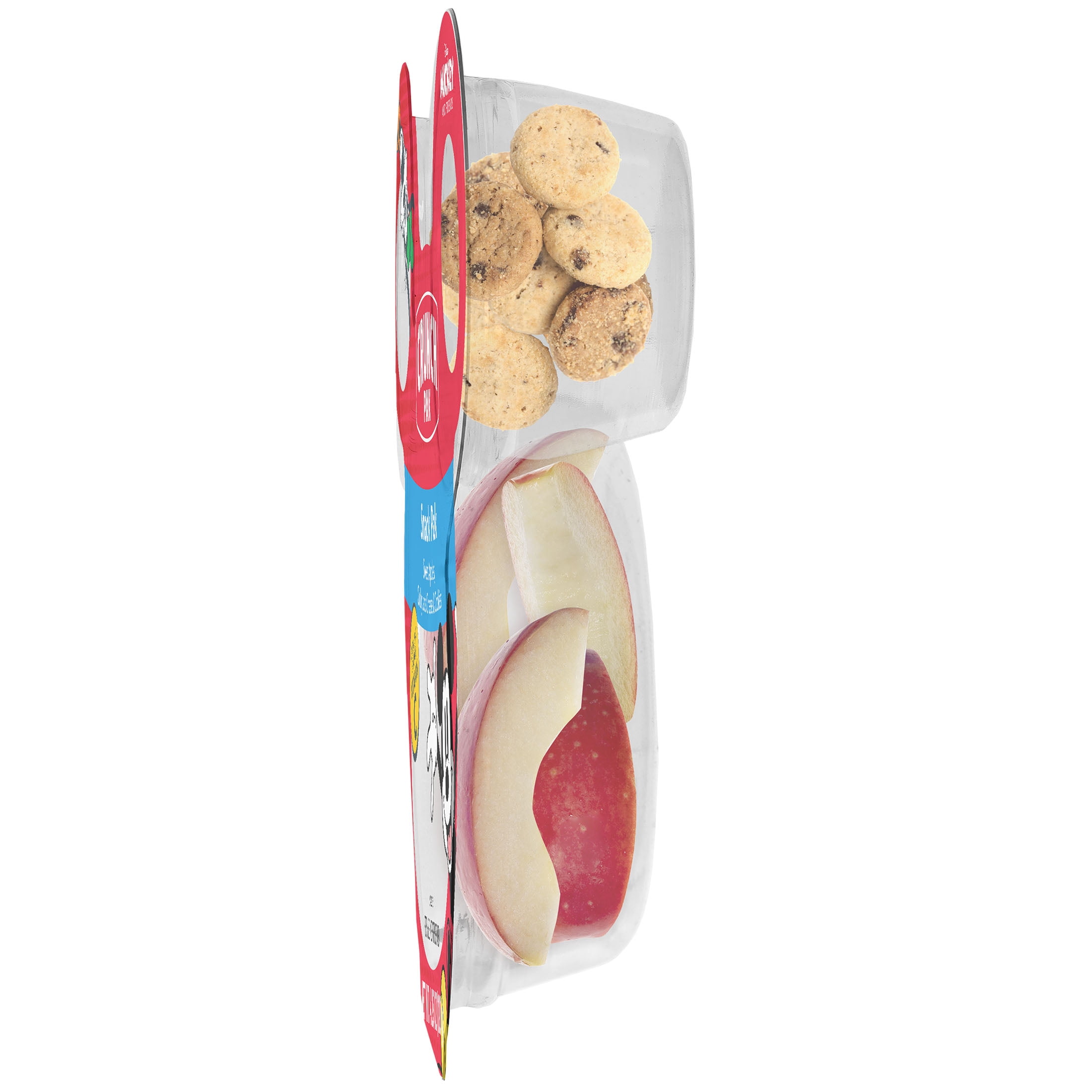 Crunch Pak Mickey & Friends Snack Pak with Sweet Apples, Colby Jack Cheese, Chocolate Chip Cookies, 4.25oz Tray