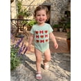 thumbnail image 3 of BemeyourBBs Newborn Baby Girl Summer Clothes 0 3 6 12 18 Months Bubble Romper One Piece Outfit Baby Infant Short Sleeve Watermelon Bow Print Bodysuit Jumpsuit Playsuit, 3 of 9