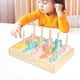 thumbnail image 4 of 2 en un Montessori Forma Número Rompecabezas Clasificación Combinación de juguetes de Bloques de construcción para juguetes educativos tempranos Hugo juego de matemáticas tablero ocupado, 4 of 9