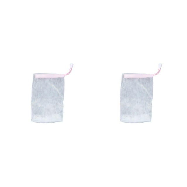 Bewildely Gel de ducha Bolsas de jabón Limpiador facial Malla Baño Nylon Herramienta de limpieza de la piel de la cara Red de burbujas Cuerpo Type3 NO3