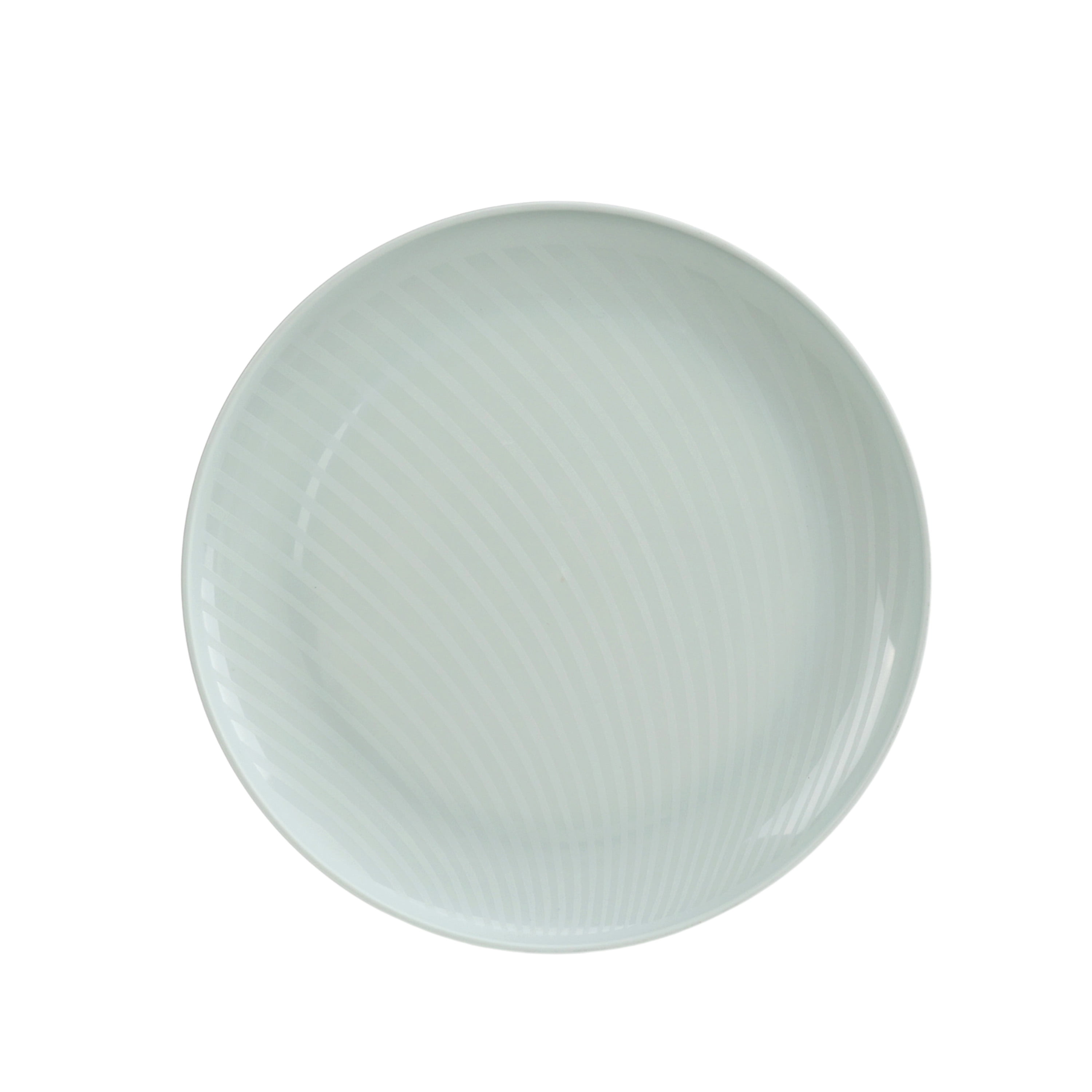 Mainstays 30-Piece Plastic Swirl Pattern Dinnerware Bundle Set, Soft Green
