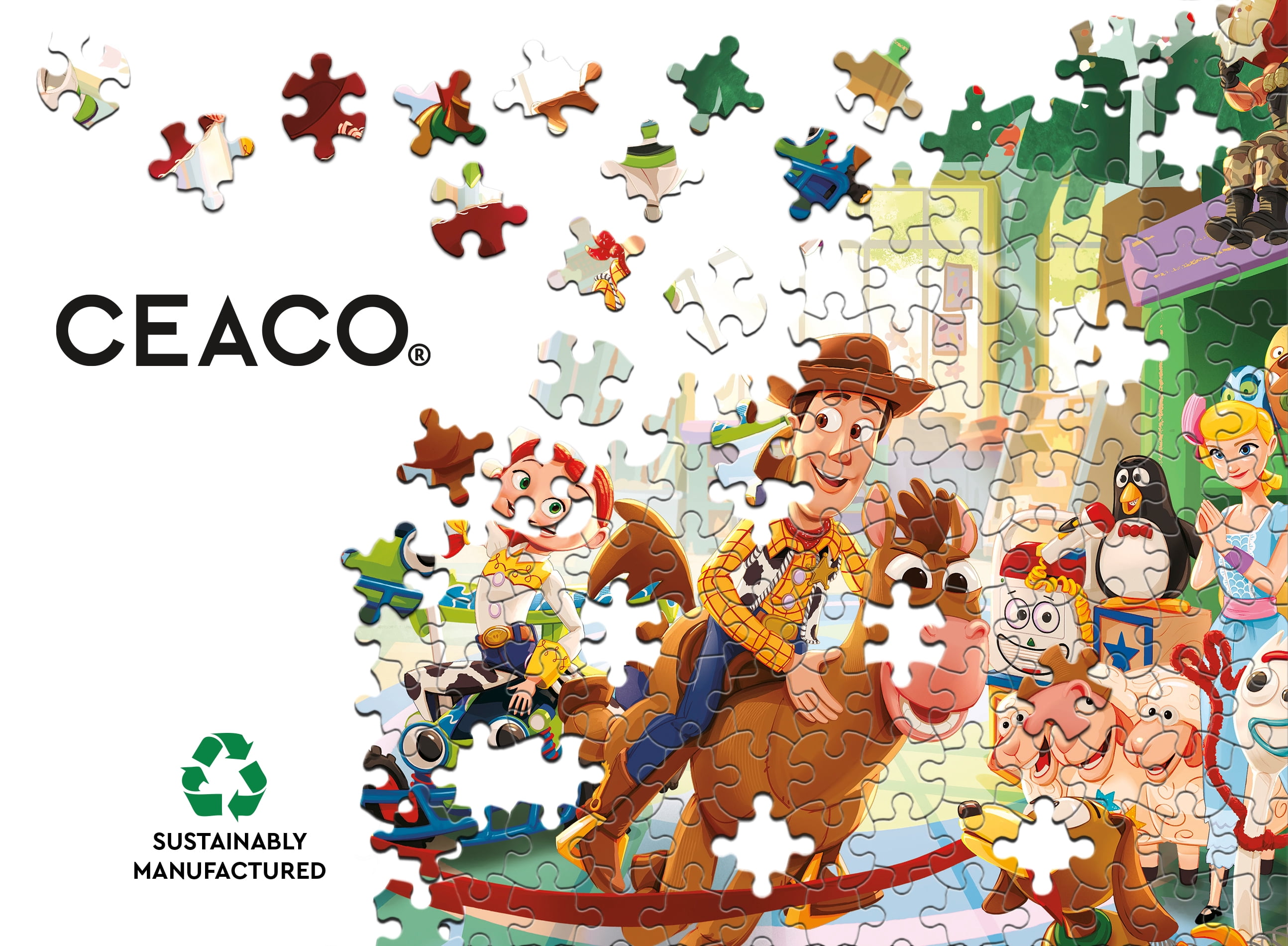 Ceaco Disney Pixar Toy Story Giddy Up 300-Piece Interlocking Jigsaw Puzzle for Adults Ages 14+