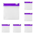 thumbnail image 2 of 10Pcs Reusable Zippered Slide Lock Storage Bags for Small Items, Portable Leak Proof Travel Plastic Case for Jewelry Crafts Organizing, 3x3 Inch, Purple, By VINOIC, 2 of 5