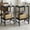 Black, variant on LELELINKY 2-Pack 2-Tier Side Table, Tall Nightstand for Adult Living Room, Bedroom, Office, Black