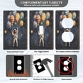 thumbnail image 3 of Yayeee Duplex Wall Plate 1-Gang 4.5"x2.7" Home Receptacle Light Switch Decorative Outlet Cover, Watercolor Astronaut, 3 of 7