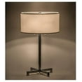 thumbnail image 2 of Meyda Tiffany 157571 Cilindro 2 Light 32" Tall Buffet Table Lamp - Chrome, 2 of 2