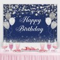 thumbnail image 2 of Blue Boken and Silver Balloon Happy Birthday Backdrop, 2 of 6