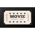 thumbnail image 2 of Jacobs, Cindy 14x9 Black Modern Framed Museum Art Print Titled - Admit One Movie Ticket, 2 of 5