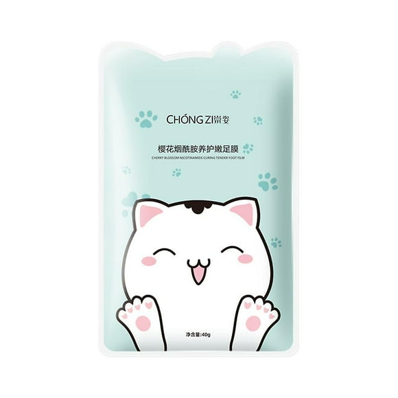 2pcs=1 Pairs Cherry Blossom Nicotinamide pet Claw Hand Mask Moisturizing Hand