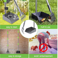 thumbnail image 6 of Dog Pooper Scooper, 2 Pack Adjustable Long Handle, Silver Green, 6 of 7