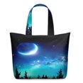 thumbnail image 1 of Sac Weekender pour Amateurs de Science-Fiction avec Art Nébuleuse Cosmique Alien Léger avec Multiples Compartiments pour Camping et Sorties, 1 of 5