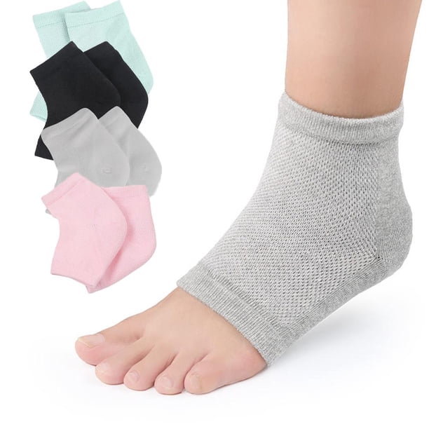 Calcetines Hidratantes, Calcetines De Gel Para Talón, Calcetines De Gel Para Spa, Pieles Curativas Para Pies Secos Y Agrietados, Suavizante Para El Cuidado De Los Pies 4 Pares seitruly AP005962-00