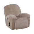 thumbnail image 1 of EIGTHTAIL Housse Extensible en Velours pour Fauteuil Inclinable 1 Pce Housse Douce pour Fauteuil Inclinable Housse de Fauteuil Inclinable Protecteur pour Fauteuil Inclinable - Bleu Paon, 1 of 7