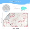 thumbnail image 2 of Ironing Mat Portable Ironing Blanket for Table Top Travel Ironing Pad for Washer Dryer 27.6" x 47.2" Pink Flamingos, 2 of 6