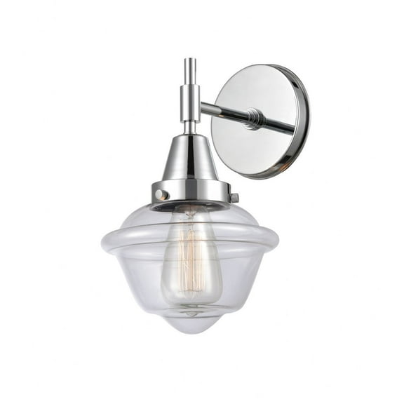 447-1W-PC-G532-Innovations Lighting-Oxford - 1 Light Wall Sconce-11 Inches Tall and 7.5 Inches Wide-Polished Chrome Finish-Clear Glass Color