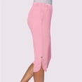 thumbnail image 7 of Women's High Waisted Capri Pants with Pockets Knee Length Quick Dry Athletic Yoga Workout Swim UPF50+ Summer 2025 Petite Pink, 7 of 7