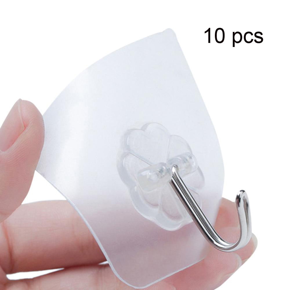 5/10 pcs Hanger Strong Transparent Hooks Suction Cup Sucker Wall Storage Holder
