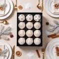 thumbnail image 6 of 12 Pack Vintage Christmas Ornaments, 8Cm Embossed Gold Shatterproof Baubles, Antique Style Hanging Tree Decor Balls for Xmas Holiday Display, White, 6 of 6