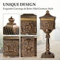 thumbnail image 3 of Ktaxon Mail Box Mailbox Lockable Mailbox,Cast Aluminum Postal Mail Box with Address Plaque, 3 of 7