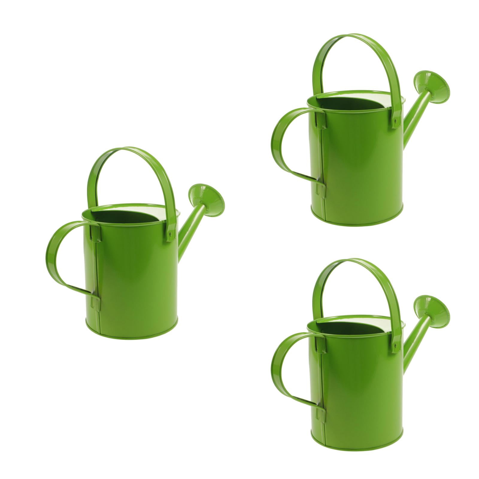 HOOWIFFY 3-Piece Lightweight Green Watering Can Set with Spout for Indoor and Outdoor Garden, Home Plant Care