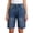 Blue, variant on Denim Shorts Women, Audhol Jean Shorts for Women Casual Long Knee Length Mid Waisted Stretch Denim Shorts with Wash Knee Length Shorts Women Blue L