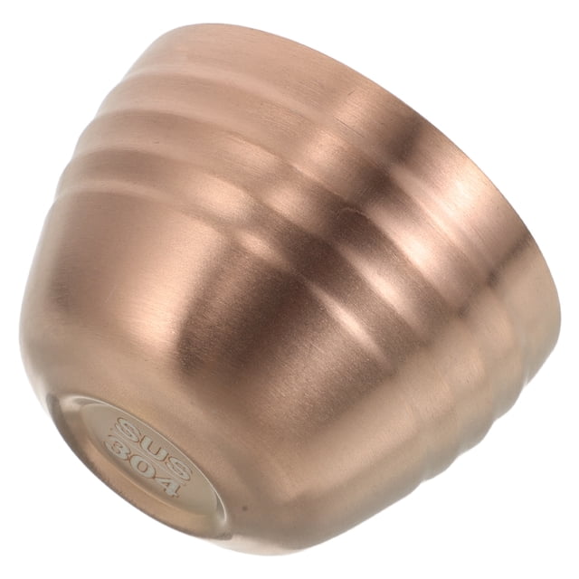 OUNONA Vaso Metálico Compacto Rosa Dorado Ideal Para Salsas Y Bebidas En Excursiones Y