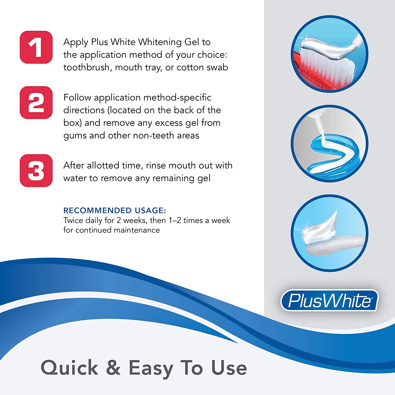 2 Pack Plus White 5 Minute Premier Speed Whitening Gel, 2.0 Ounce each