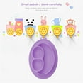 thumbnail image 5 of PENGXIANG Silicone Suction Toddler Plates DIY Complementary Food Placemat Suction Cup for Baby Children, Children DIY Plates,Divided Toddler Plates-First Foods + Self-Feeding, 5 of 7