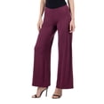 thumbnail image 2 of Womens Elastic Waist Palazzo Pants, 2 of 10