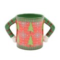 thumbnail image 1 of HOLIDAY TIME X'MAS TREE & SNOWFLAKE DESIGN UGLY SWEATER MUG, 1 of 3