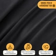 thumbnail image 4 of Lux Decor California King Size Sheet Set, 4-Piece Plain Soft Microfiber – Deep Pocket Cal King Bed Sheets, Includes 1 Fitted Sheet, 1 Flat Sheet, 2 Pillowcases, Black, 4 of 9