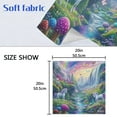 thumbnail image 5 of 4 Pack 20'' x20" Satin Table Napkins Dinner Napkins for wedding Party Decoration events Rainbow-colored Valley, 5 of 6