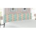 thumbnail image 2 of Retro Headboard, Retro Style Fish Pattern Underwater World Aquatic Fun Joyful, Upholstered Decorative Metal Bed Headboard with Memory Foam, King Size, Salmon Brown Turquoise, by Ambesonne, 2 of 4