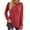 #4 Red, variant on SHIBEVER Long Sleeve Tops For Women Fall Round Neck T Shirts Fashion Workout Split Tunics Tops Casual Cute Loose Fit Pullover Tops Blouses Black