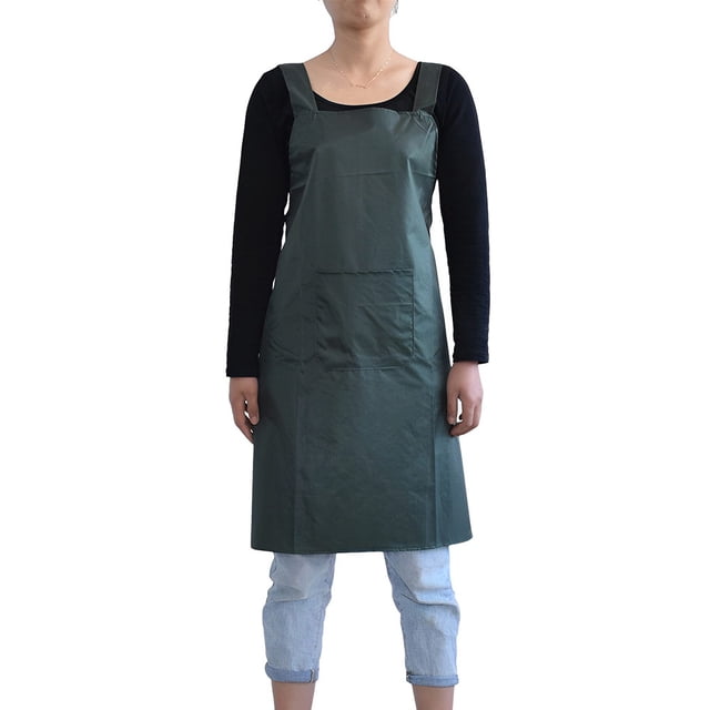 Delantal impermeable Bearachild para cocina mujer 80x75cm verde