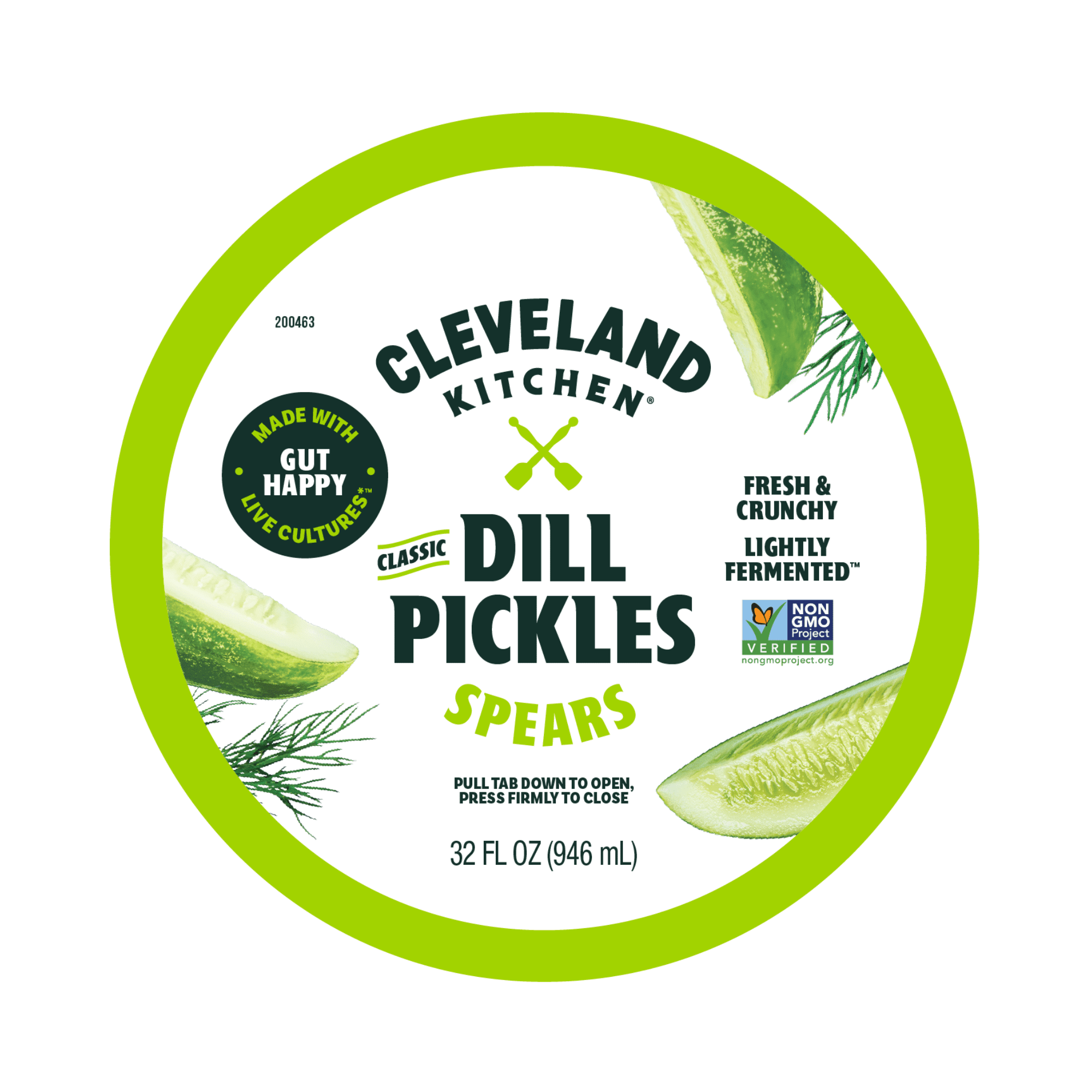 Cleveland Kitchen, Classic Dill Pickle Spears, 32 fl oz