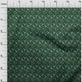 thumbnail image 3 of oneOone Silk Tabby Dark Green Fabric Jacobean Floral Craft Projects Decor Fabric Printed By The Yard 42 Inch Wide, 3 of 4