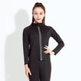 thumbnail image 3 of de sauna para mujer Chaqueta de sauna de sudor Gimnasio Entrenamiento de cinturo Entrenador Tops Talladora Cremallera Camisas de manga larga - Cremallera reflectante L Yinane Traje de sauna, 3 of 8
