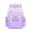 Purple, variant on Vintage Color Block Reflective Polyester Backpack, Large 5 Compartment Bag with Detachable Waist Belt, Lightweight for Daily Night Outdoor School Use