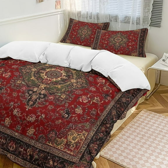 Bohemia Set Duvet Cover Themed Multicolor Polyester Bedding Set Duvet Cover for Twin Size