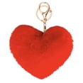 thumbnail image 1 of Coofit Key Chain Fashion Heart Shape Pom Pom Handbag Pendant Purse Charm Phone Charm, 1 of 6