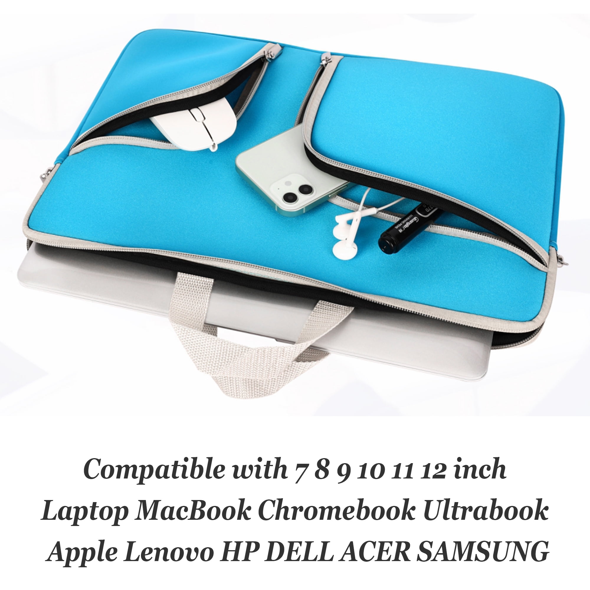 Carry 7 8 9 10 11 12 inch Universal Laptop Tablet Bag Cases Sleeves for