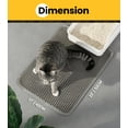 thumbnail image 3 of Conlun Cat Litter Mat Litter Trapping Mat, Double Layer Honeycomb Design, 23"x17" Kitty Litter Mat with Anti-Slip Back Layer, Washable, Soft on Paws Litter Box Mat,Gray, 3 of 8