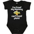 thumbnail image 3 of Inktastic Proof Mommy Cant Resist Pilots Boys Baby Bodysuit, 3 of 5